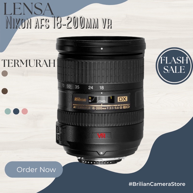 Lensa sapujagad Nikon afs 18-200mm vr