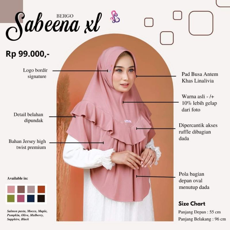 BERGO SABEENA BY LINA LIVIA