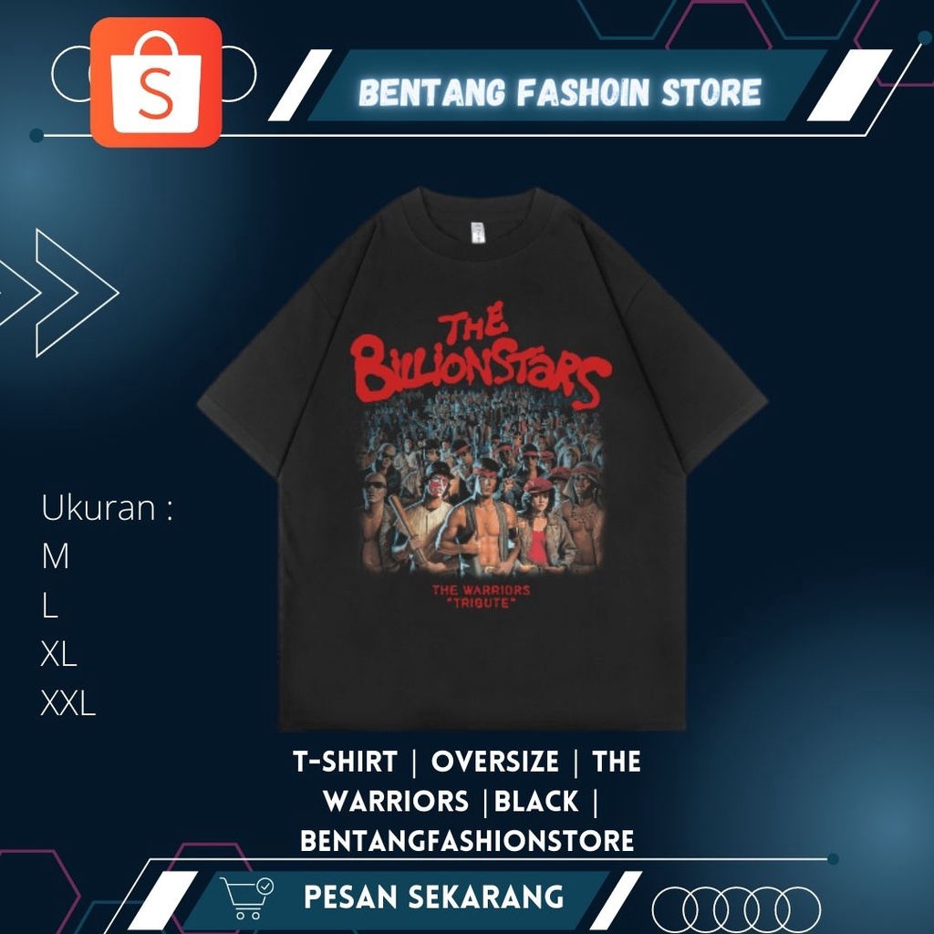 T-SHIRT | OVERSIZE | THE WARRIORS | BLACK |  BENTANGFASHIONSTORE