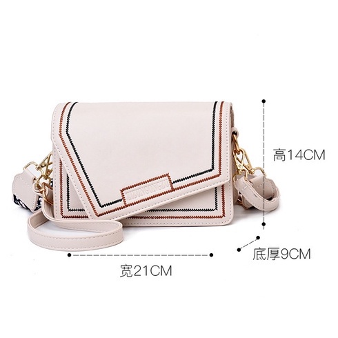 ❀ Chingu ❀ TW017 Tas Selempang Wanita Polos Kotak Simple Mini Tas Bahu Import Murah Buat Kado