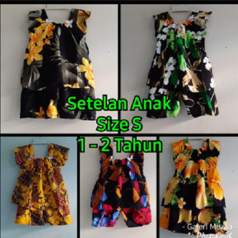 Stelan Anak Usia 1-2 Tahun, Baju Anak Perempuan Lucu Murah