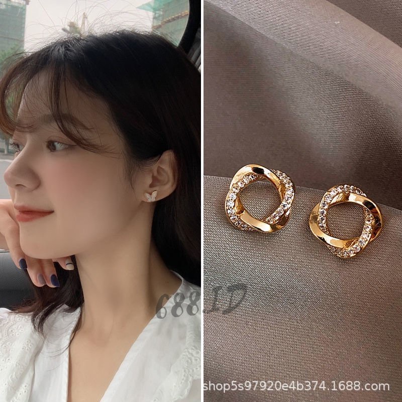 Anting Model Gantung Panjang Tusuk Perak Silver 925 Anti Karat Gaya Korea untuk Wanita ER 11