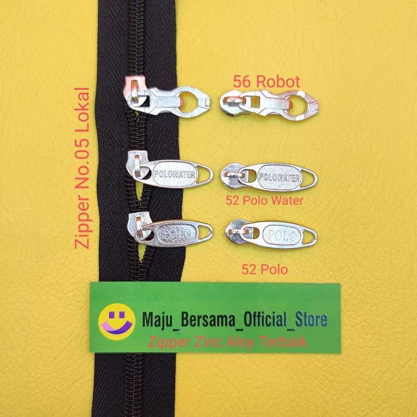 Zipper Zinc Aloy - Kp.Resleting no.05 Variasi 001 ( Import + Lokal ) SK1