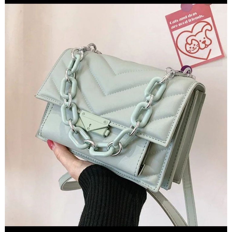 alma bag import mint green