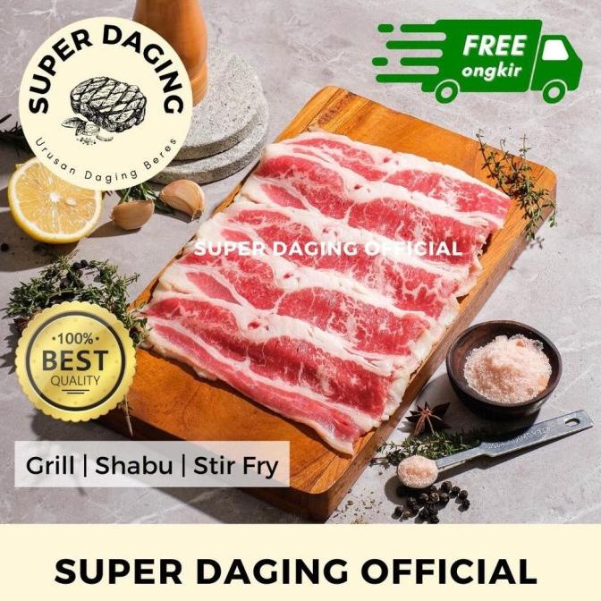 

USA BEEF SHORTPLATE SLICE / DAGING YOSHINOYA 1 KG - SUPER DAGING RTR6464RT