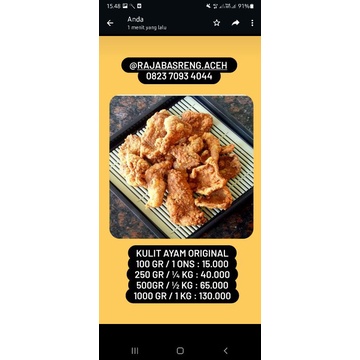 

KULIT AYAM CRISPY ORIGINAL
