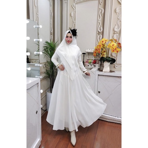 Overall / Over All Jeans Ori Bogania / MAHESWARI  SYARI VOL 2 PART 2 BY AGOEST / SYAFA WHITE SERIES 