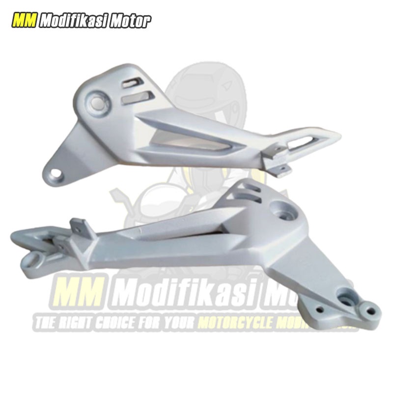 Footstep Supra X 125 DD Step Supra X 125 DD Satu Set Warna Silver