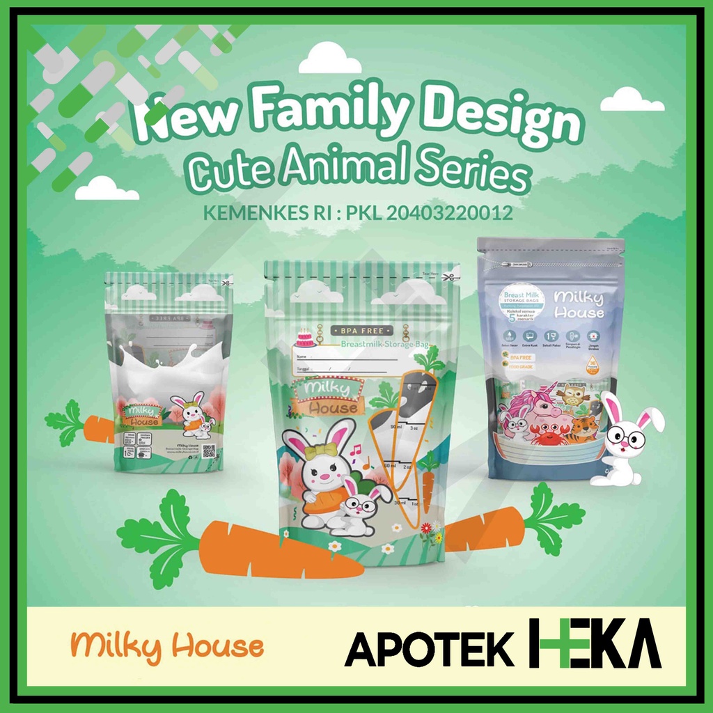 Milky House Kantong ASI 120 ml isi 30 pcs - Breast Milk Storage Bags (SEMARANG)