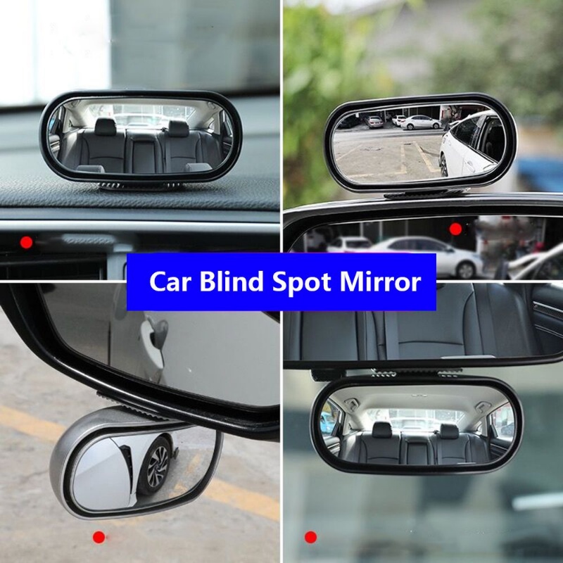 Kaca Spion Blind Spot Mobil Universal Portable Sudut Lebar 360 Derajat Adjustable