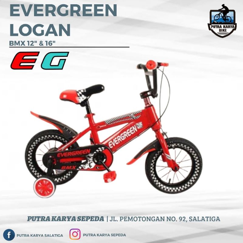 Sepeda Evergreen 12&16 logan