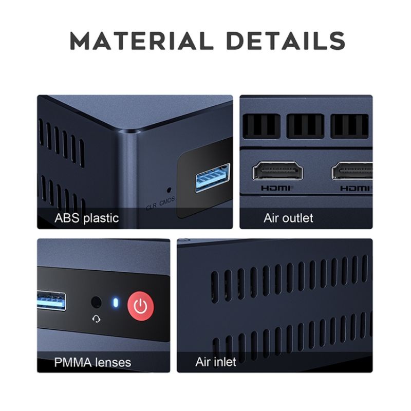 MINI PC Beelink MINI S Intel 11th Jasper Lake N5095 8/256GB Dual HDMI 4K Windows 11 Pro