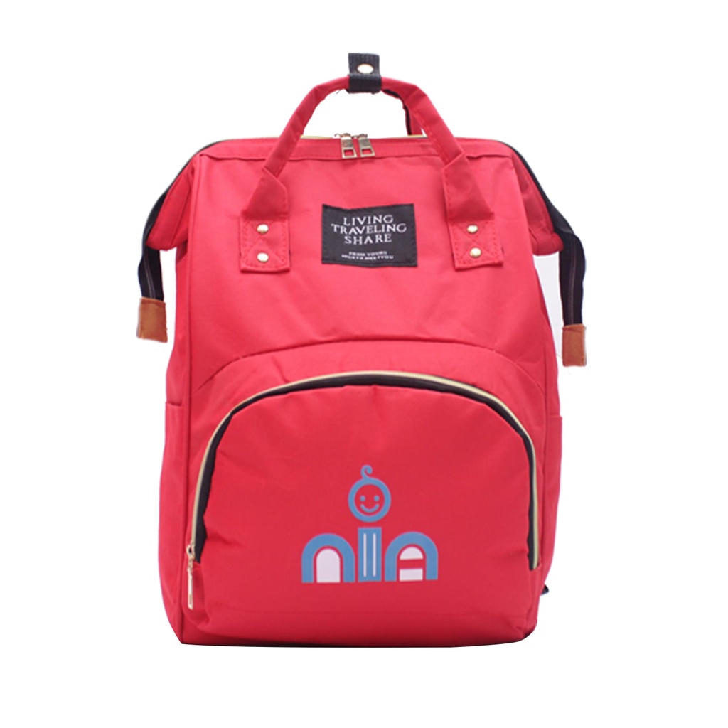 Tas Bayi Waterproof Backpack NIA Diapers Bag Perawatan Tas Perlengkapan Bayi Ransel Merek NIA