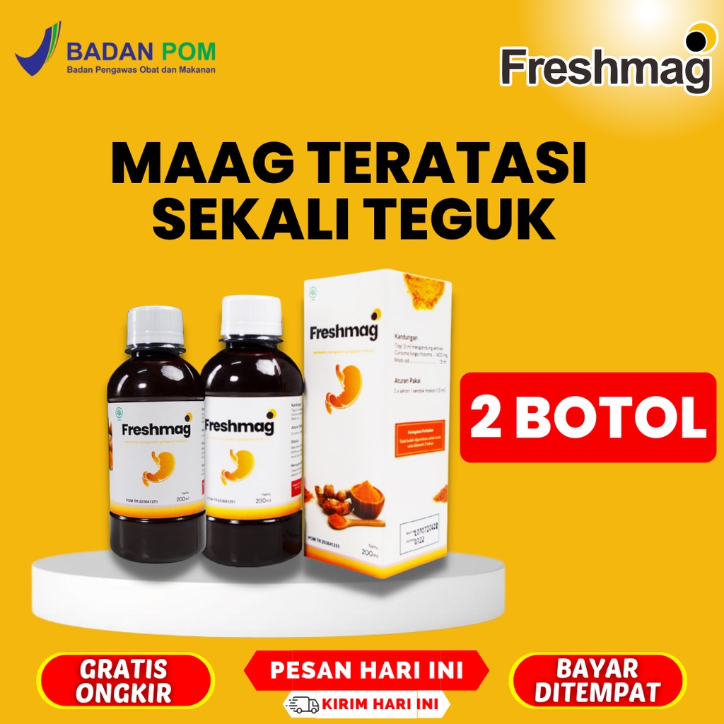 

COD 2BOTOL FRESHMAG - Madu Herbal 3x Lebih Ampuh Atasi Masalah Mag Lambung Asam Lambung Naik Gerd Tanpa Efek Samping