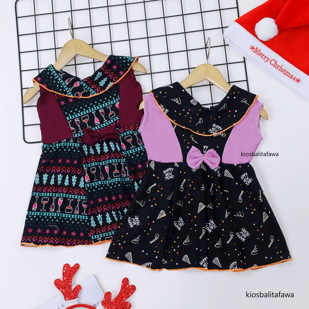 [NATAL] Dress Cantika size Bayi - 3 Tahun / Dres Yukensi Baju Anak Perempuan Gaun Murah Grosir