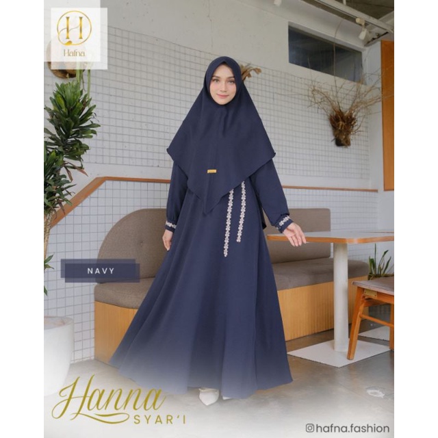 OPEN PO HANNA SYARI ORIGINAL HAFNA LIMITED Dress Bagus Gamis Syari Baju Kondangan Baju Ngaji Dress C
