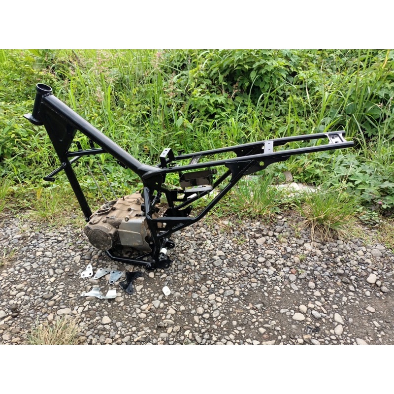 Frame Rangka Custom KLX PNP Mesin KLX Ninja Tiger Megapro GL Scorpio RX King