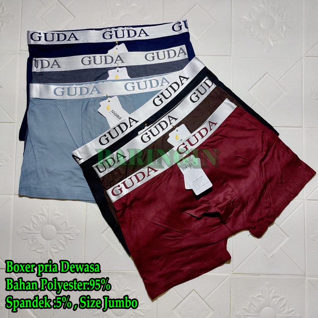 PROMO 3 PCS Boxer Pria Dewasa -Celana Dalam Boxer Cowok