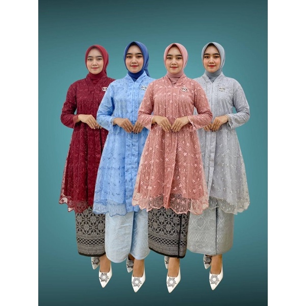 PB Prilly Busana - ZALIHA VOL.1 TUNIK KEBAYA MALAYSIA TILE BORDIR - ATASAN PESTA - TUNIK PESTA - TUNIK BRUKAT