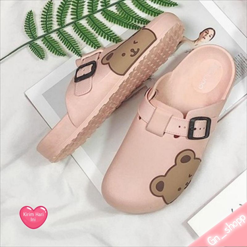 Sandal Kokop Wanita CUTE Korea Style Balance Kekinian 2128