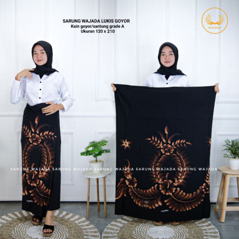 Sarung Santung Lukis Wanita Sarung Lukis Goyor Motif Terbaru