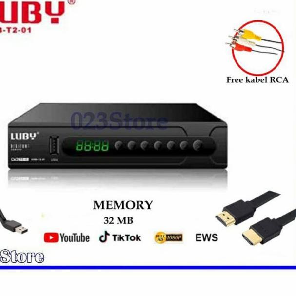Set Top Box Luby DVB-T2-01 STB Receiver TV Digital Penerima Siaran TV - DONGLE WIFI