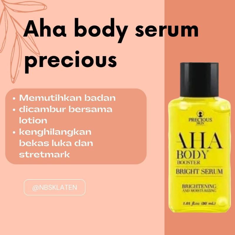 Aha body boster precious