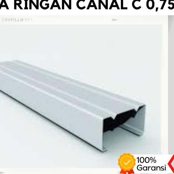 Baja Ringan C75 Canal C 0.75mm Full 6 Meter Baja Ringan 0.75