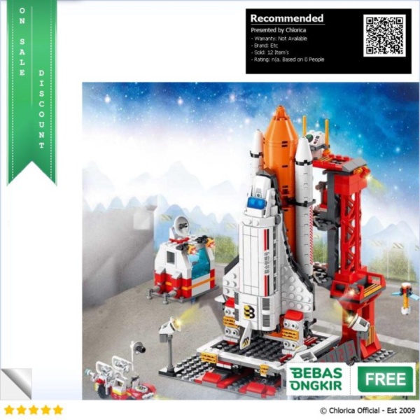 

Promo LHOX Building Blocks Space Shuttle Launch Center Rocket 807 PCS - 2016 - Multi Warna Etc Limited