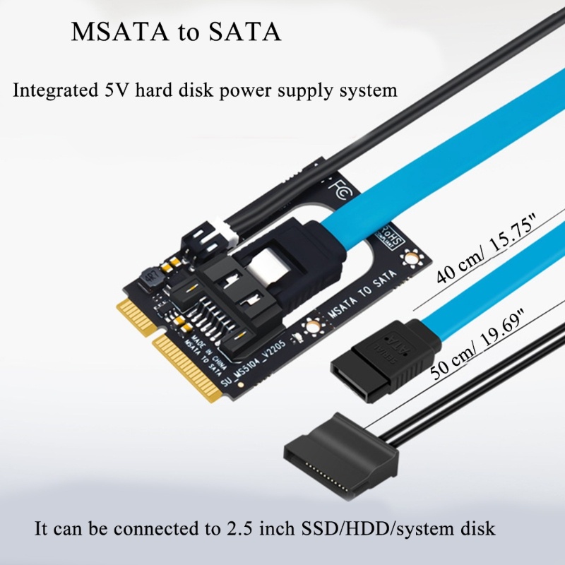 Btsg Compact MSATA to Converter Card Adapter Kartu Bukan support Mini PCIE Port