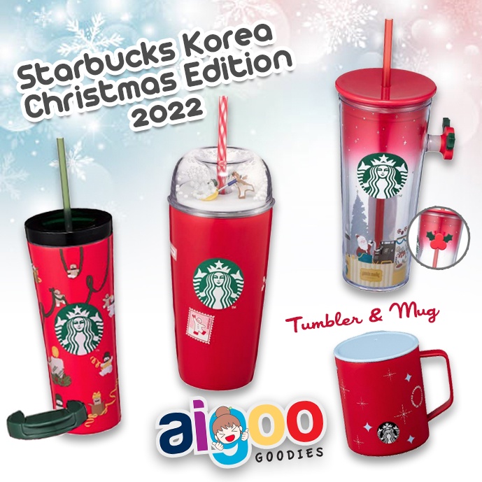 STARBUCKS KOREA CHRISTMAS EDITION 2022 PART 1 & PART 2 - STARBUCKS KOREA TUMBLER / MUG -  READY STOC