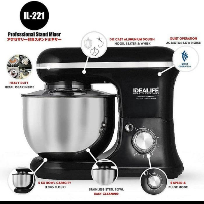 STAND MIXER IDEALIFE IL-221