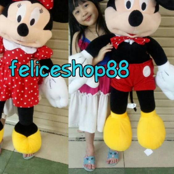 boneka minnie mouse/mickey mouse jumbo/besar - mickey