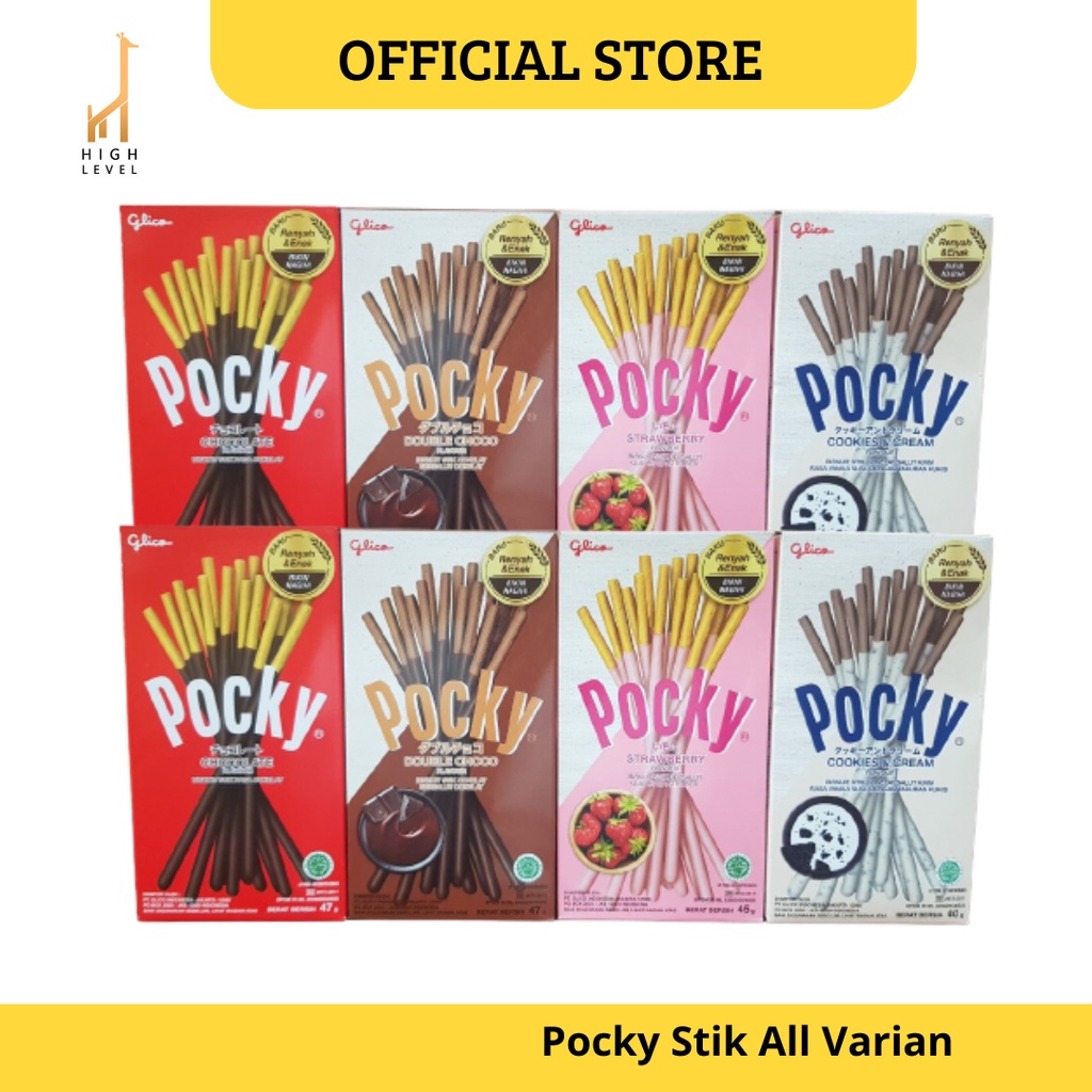 

Pocky Cookies & Cream Strawberry Chocolate Double Choco 47 gr