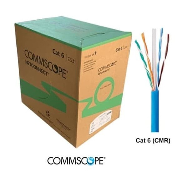 Kabel LAN AMP Commscope Blue Cat 6 1 roll 305Meter