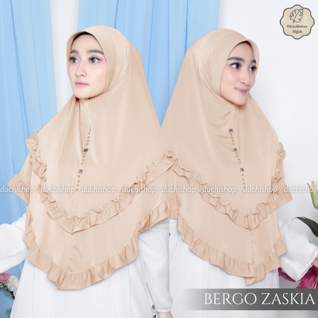 Hijab Instan Zaskia Jumbo Murah Jersey Terbaru Hijab Wanita Bergo Instan Dewasa Murah Terlaris / GRO