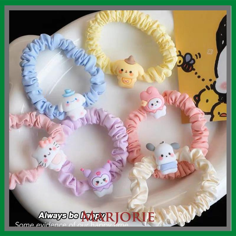 Cincin Usus Kecil Kartun Anjing Cinnamoroll  Cincin Rambut  Gaya Manis Manis Lucu Tali Rambut-MJD