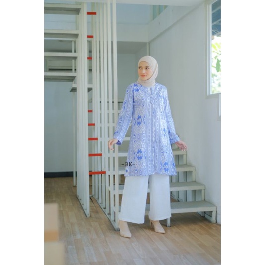 TUNIK SONGKET / BAJU BATIK SONGKET / BAJU ATASAN WANITA MOTIF SONGKET /DRESS SONGKET