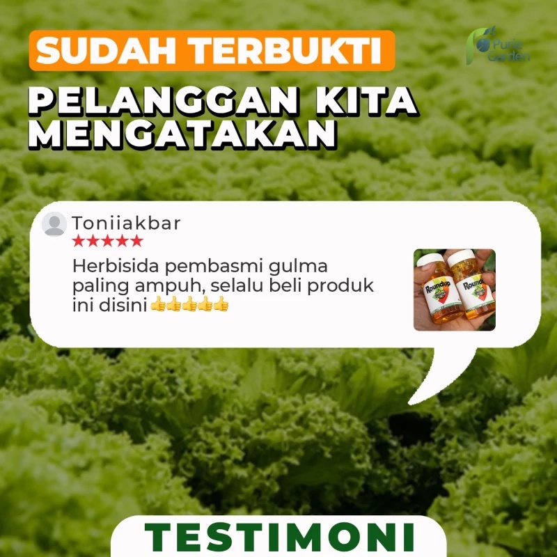 Herbisida Roundup Pembasmi Gulma Rumput Liar Repacking Botol PG KDR