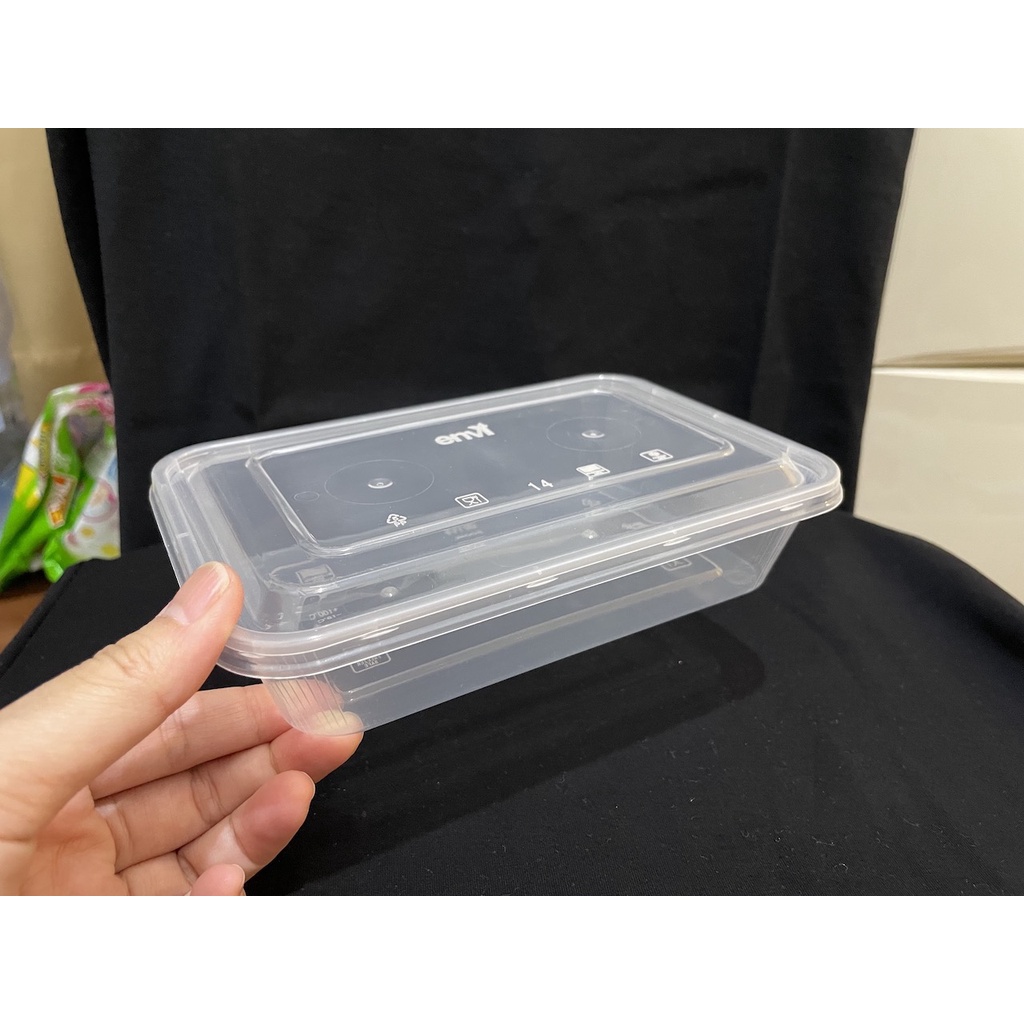 Kotak Makan Plastik 500 ml Tempat Box Nasi Microwave Thinwall Food Container