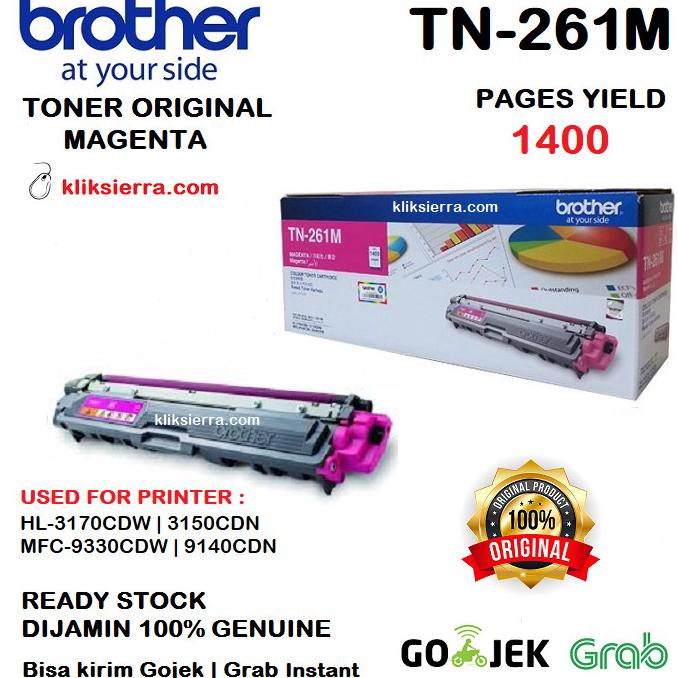 BROTHER Toner TN-261M | TN261M | TN261 M Original Magenta