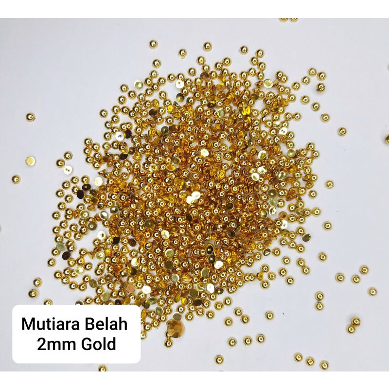2mm Mutiara Belah/Half Pearl/manik-manik/henna