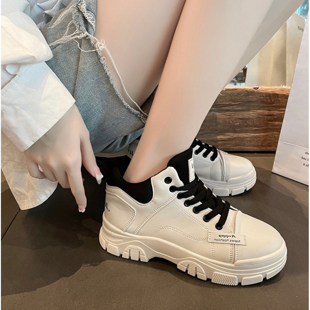 AVANCEID 1920 Sepatu Sneakers Boots Wanita Docmart Hitam Import