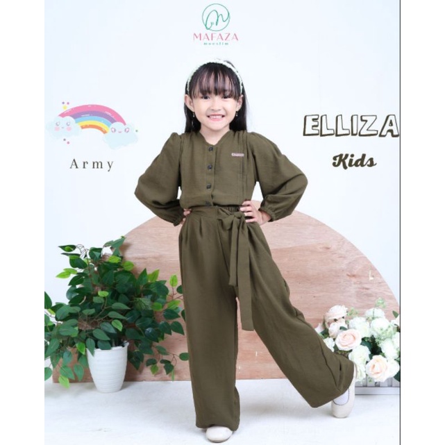 ELLIZA KIDS original by mafaza moeslim || one set anak murah