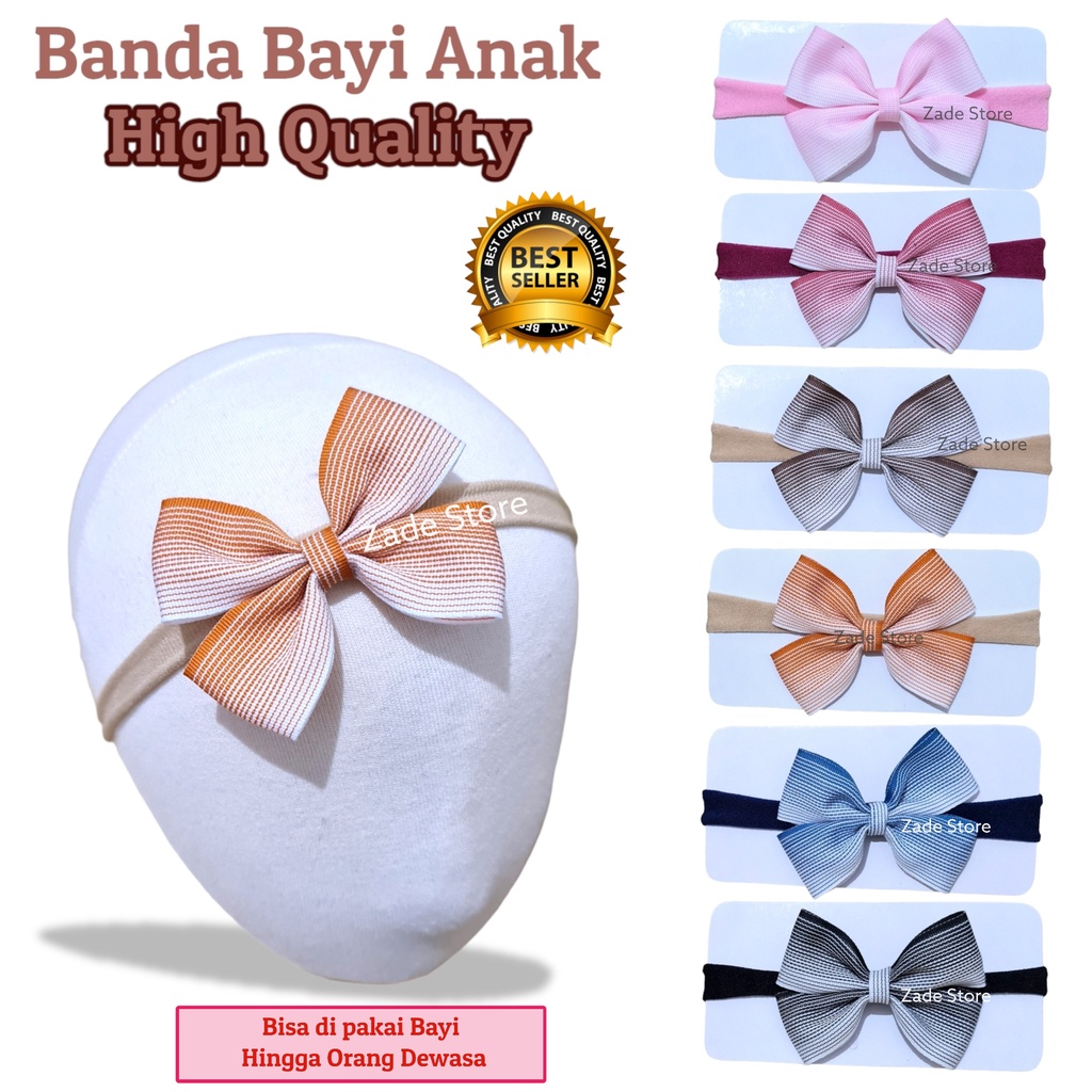 Bandana bayi anak Premium import bando anak dewasa remaja headband baby pita rambut bayi aksesoris rambut hiasan bandana pesta ootd