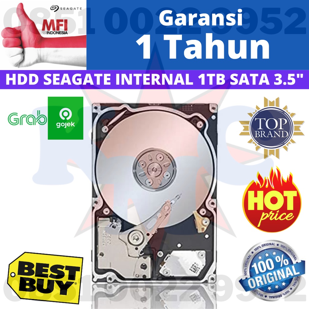 HDD SEAGATE INTERNAL HARDDISK PC 1TB 3.5&quot; (GARANSI 1 TAHUN)