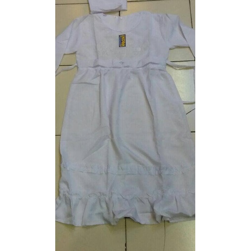 Baju muslim anak / Gamis putih polos