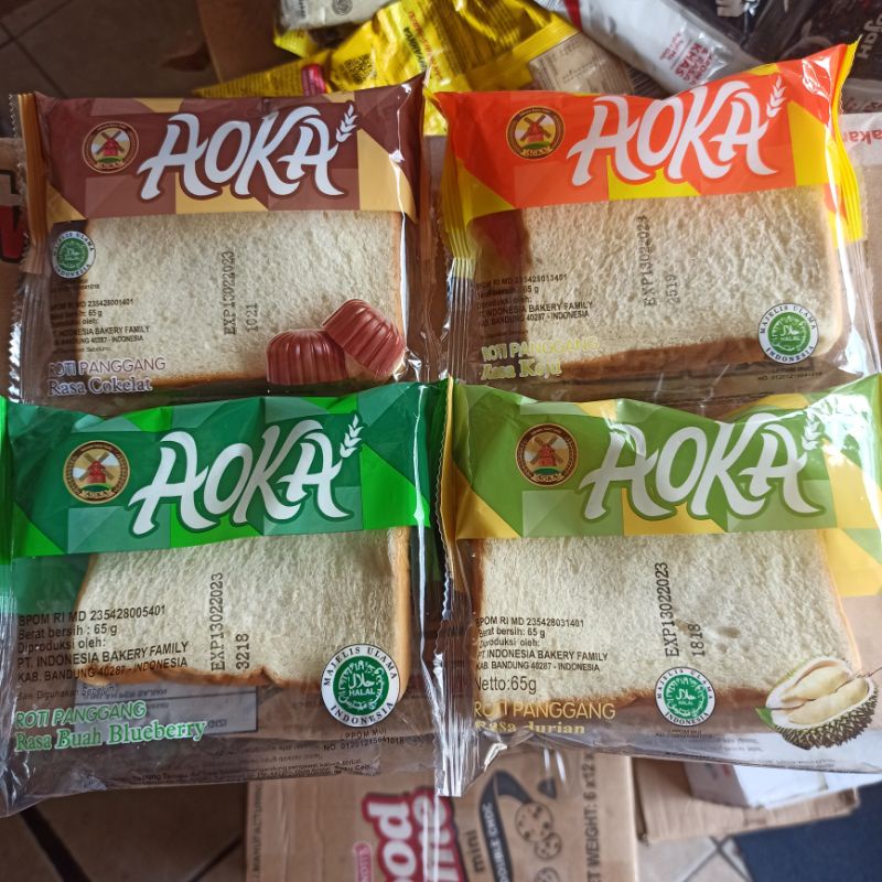 

Roti Aoka Cokelat Blueberry Keju Durian