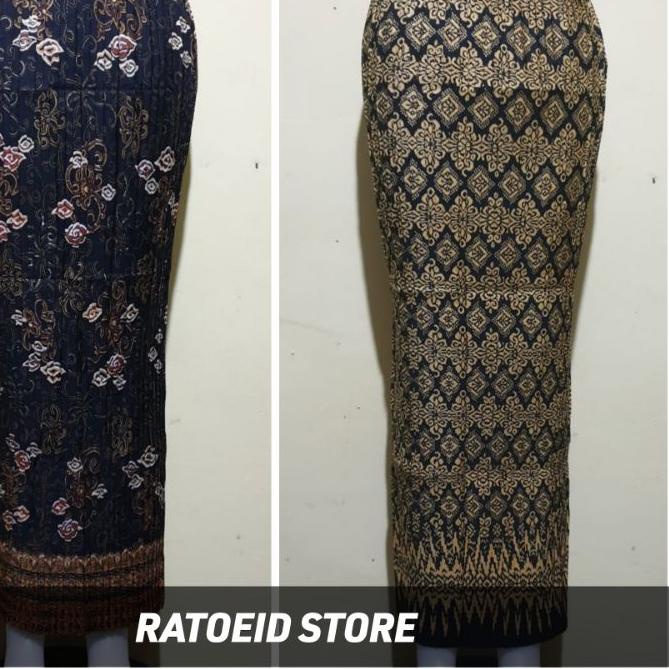 Rok Plisket Batik - Jumbo Motif Songket / Allsize S - XXXL / Rok Batik Original Ratoeid Store