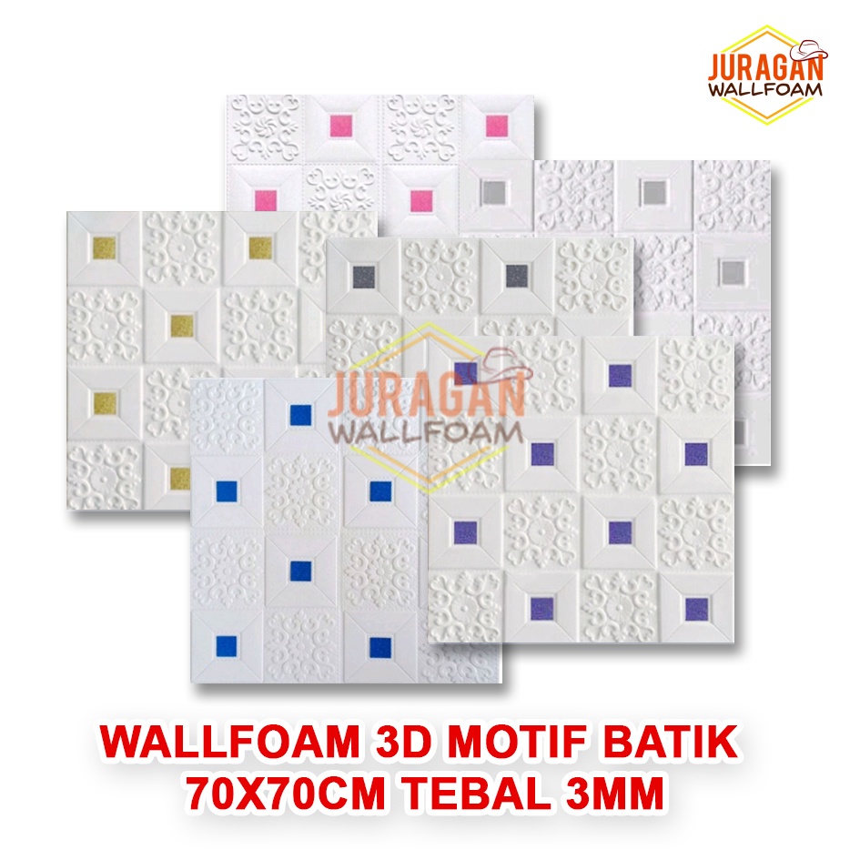 JW - Wallpaper Foam 3d Motif Batik
